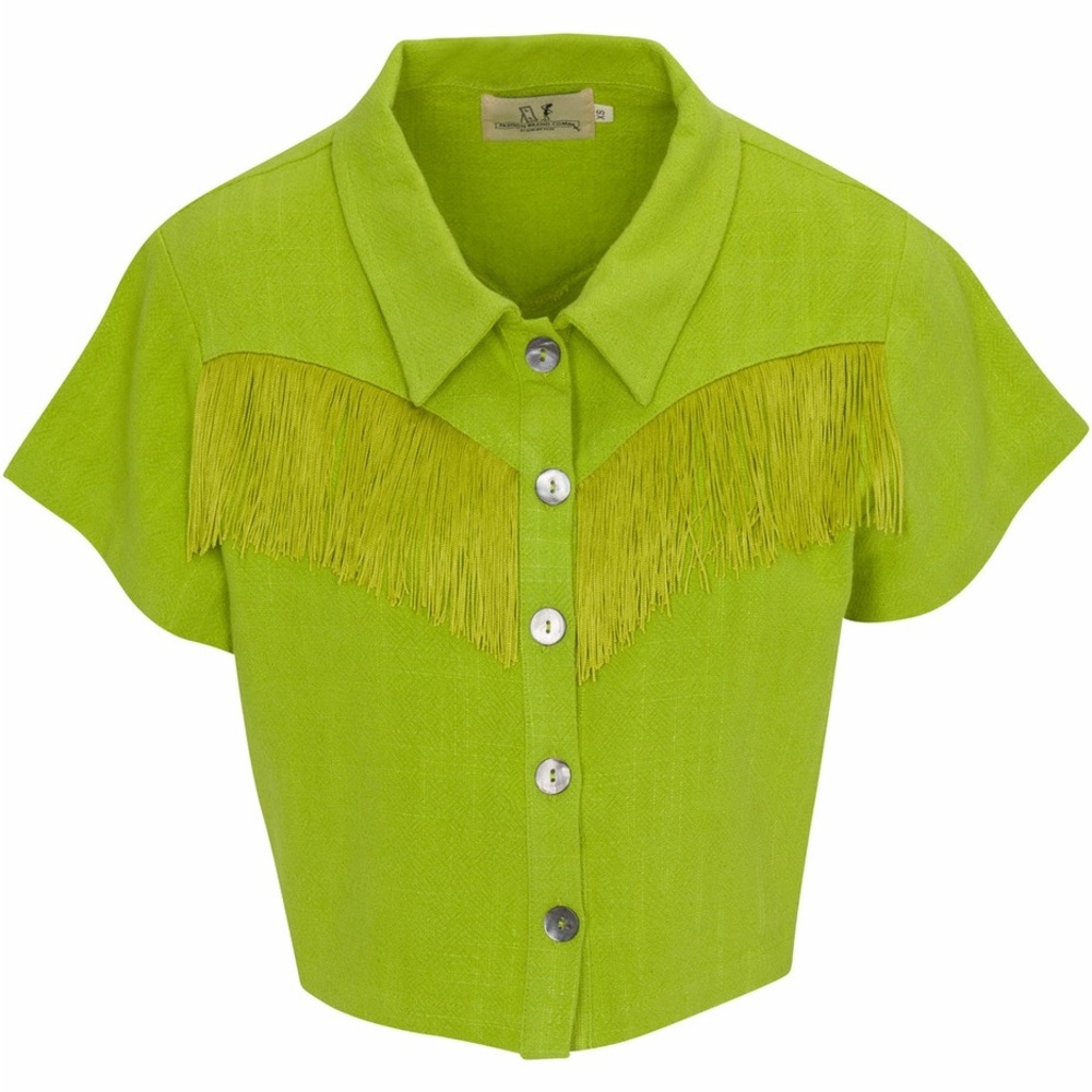 Fashion Brand Company by Penelope Gazin, Booger Linen Fringe